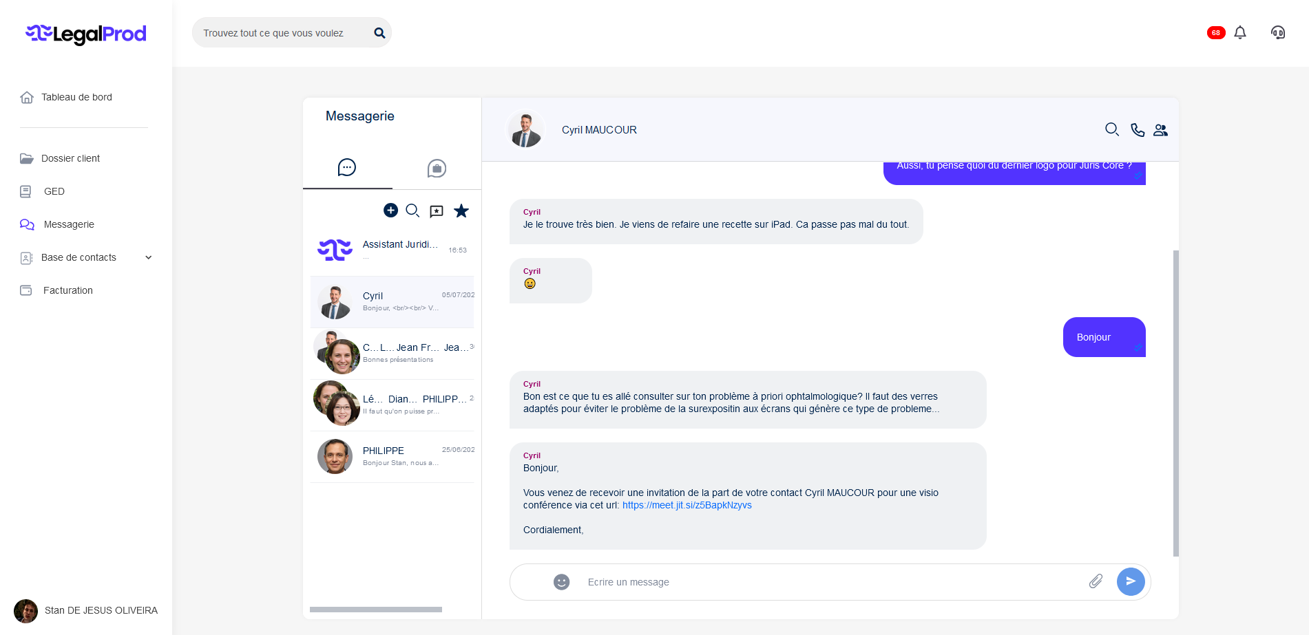 Fiches personnalisables avocats CRM